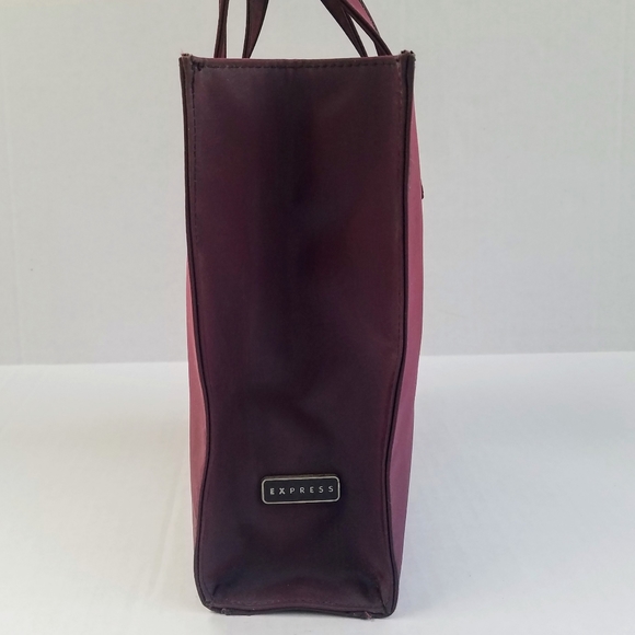 Vintage Express Burgundy Iridescent Small Tote Bag - Picture 9 of 10